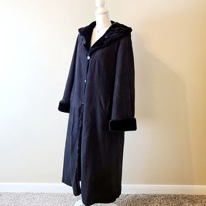 Long Black Utex Coat